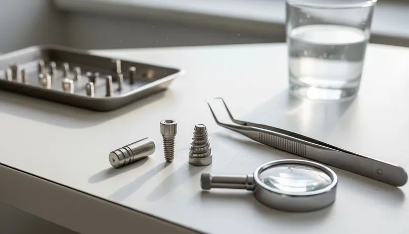Implantes dentales con diseño cilíndrico y cónico: análisis y comparación en mesa